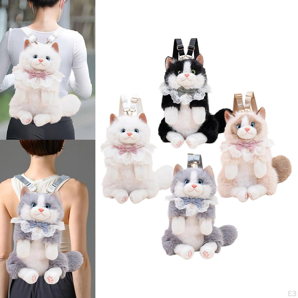 Cat Shaped Backpack Cute for Women Stylish with Adjustable Straps Casual Daypack