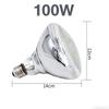 Infrared Livestock Heat Lamp Bulb 100W/150W/200W/250W Durable Heat Light for Chicken Piglet Brooder Breeding