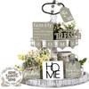 Farmhouses Layered Tray Decoration HOME Home Wooden Plaque Party Decoration