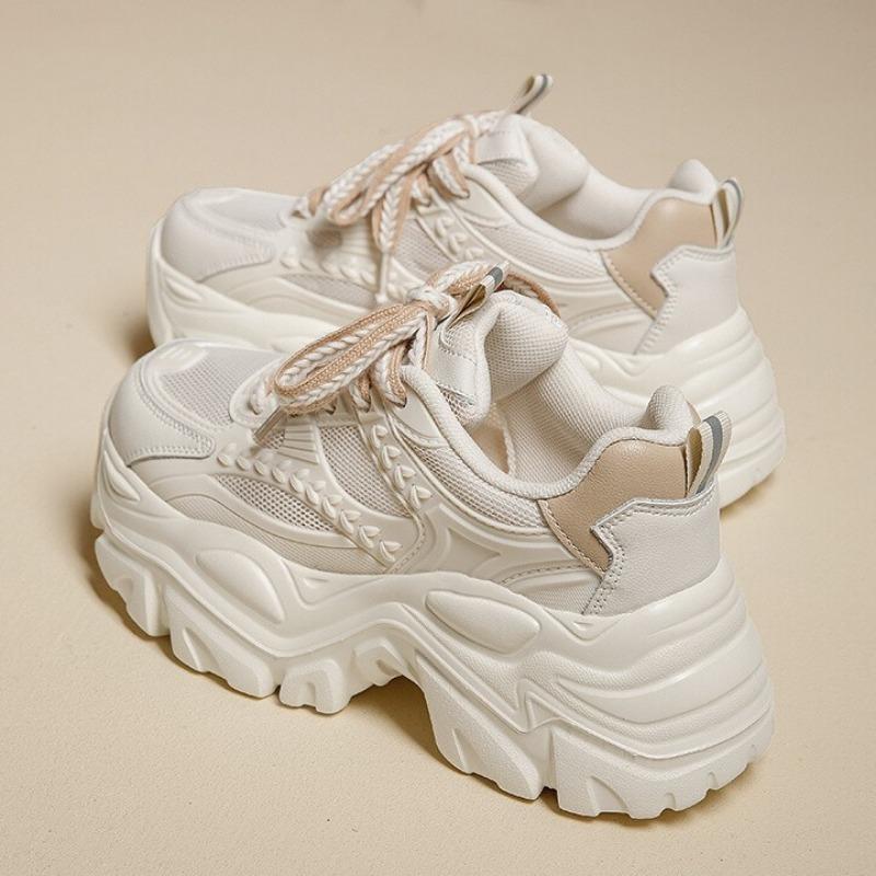Fashion 6cm Chunky Womens Casual Sneakers Summer Breathable Comfortable Increased Leisure Shoes Fashion All-match Women Shoes Zapatillas