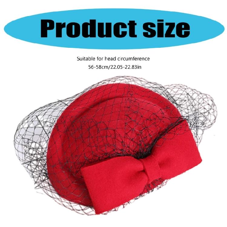 Vintage Bowknot Fascinator Bowknot Hairpiece for Costume Parties Studded with Bowknot Clip for Wedding