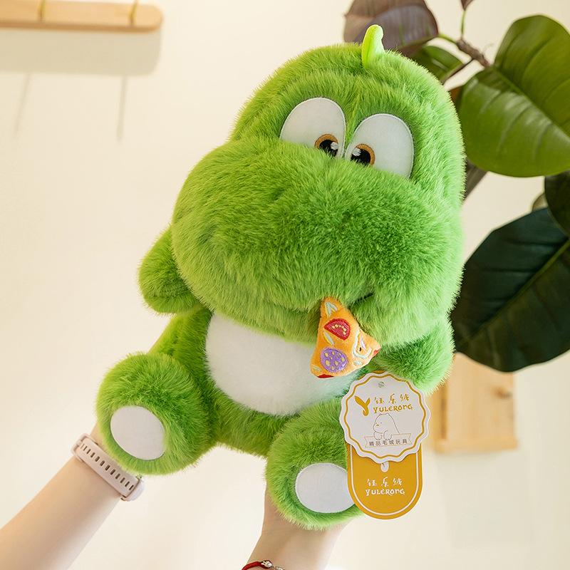 Cute Pizza Dinosaur Plush Toy Drawstring Doll Children's Birthday Gift Creative Dinosaur Doll