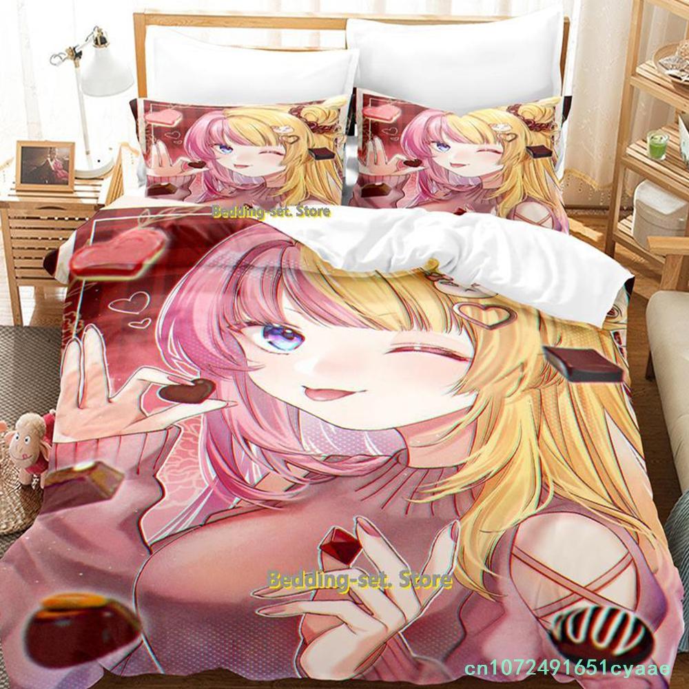 Kotoko Torahime Bedding Set Single Twin Full Queen King Size Bed Set Adult Kid Bedroom Duvetcover Sets Anime Parure De Lit Bed