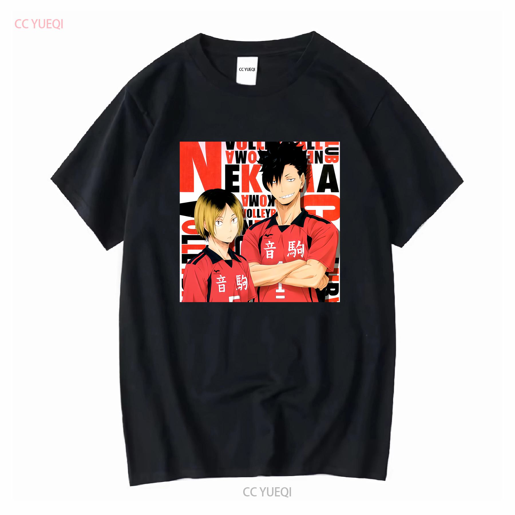 

Haikyuu Kuroo Tetsurou Kozume Kenma T Shirt 100 Cotton vintage Washed Soft graphic Unisex Stretched Top For Everyday Wear 4XL