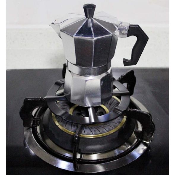 Non Slip Stove Stand/Moka Pot Holder/Coffee Pot Holder/Gas Range Burner Grate/Gas Oven Burner Grates Pan Holder Stand Stove Rack Milk Pot Holder for