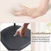 Juego de mesa redonda minimalista (con 2 sillones negros de material PU y respaldo curvo de confort), con 100 cm de diámetro en aspecto de madera negra.