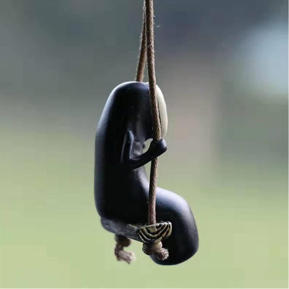Anime No Face Faceless Man Pendant Hanging Swing For Car Rearview Mirror, Home