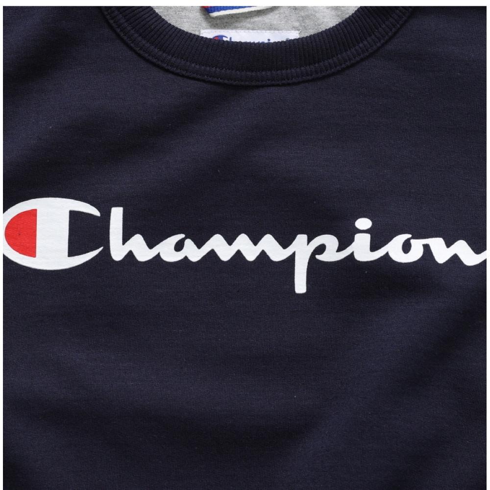 Champion Gf88h Y06794 Nyc Power Blend Script Graphic Logo Men S SweatShirt