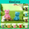 Lovely Pvc Teddy Bear Keychain Car Decoration Adorable Cartoon Figurine Available In Multiple Colors