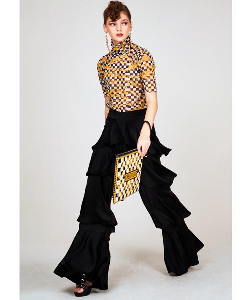 GREEDILOUS Checkerbird Chain Mook Neck Top