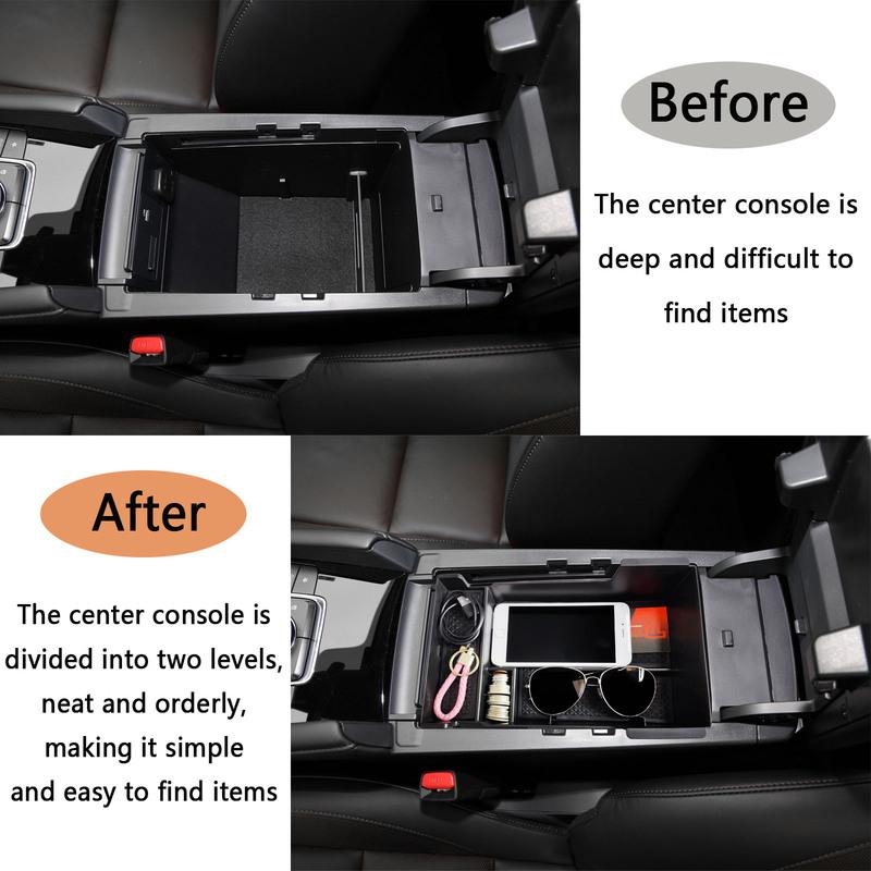 Center Console Organizer Tray for Mazda 3 , Ert Tray Armrest Interior Storage Box Accessories