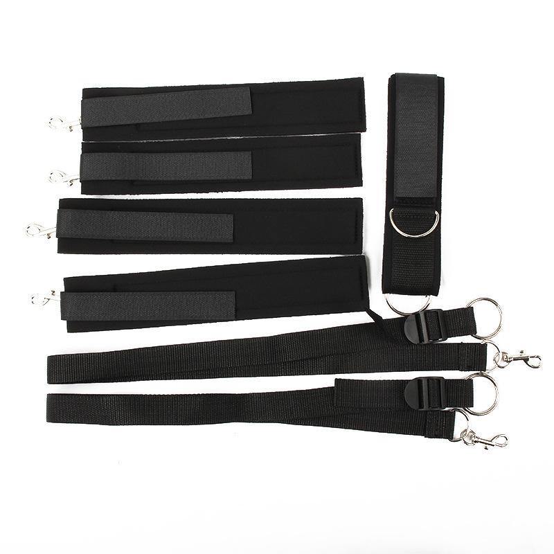 Adult Slave BDSM Bed Binding Leg Splitter Handcuffs Shackle Bundled Rope Set Female Flirt SM Adult Props Sex Toys For