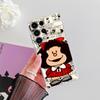 Mafalda Cartoon Girl Transparent Case For Samsung Galaxy S26 S25 Ultra S24 S22 S26 Plus S20 S23 S21 S25 FE 5G Clear Back Cover