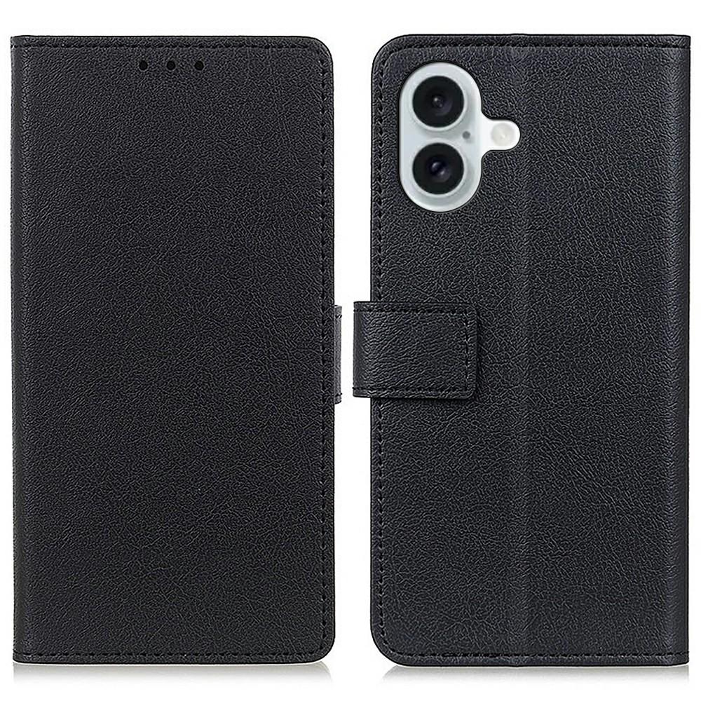 

For iPhone 17 Case PU Leather Stand Wallet Phone Cover As Shown A