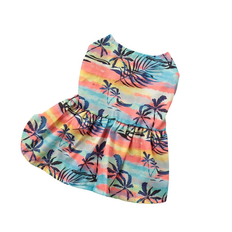 

Одежда для собак Гавайский принт Цветы Пляжная рубашка S