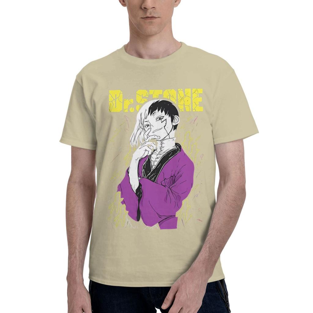 DrStone Ryusui Senku Asagiri Seiyuu 100 Cotton Casual Breathable Confortable T Shirt Mens Clothing Deals Funny Gift