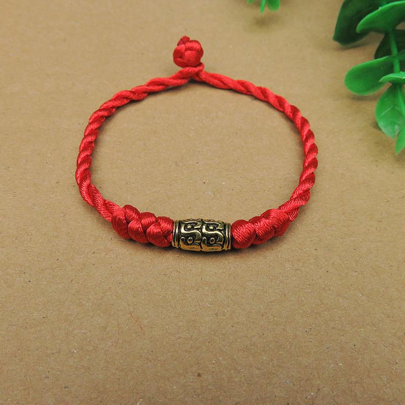 1PC Chinese Red String Handmade Hand-woven Bracelet Lucky Gifts Accessories Jewelry Red Rope