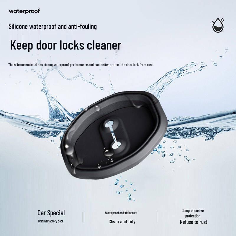 Car Door Latch Shock Absorber Pad - Rust Protection & Interior Decor Accessory