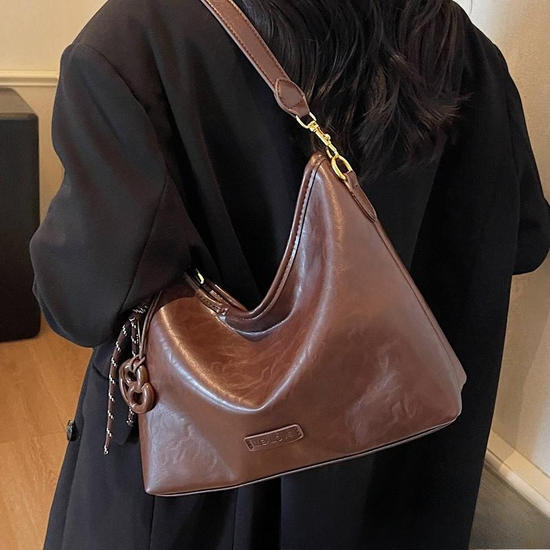 IELGY Ladies Messenger Bag Summer All-Match Retro One-Shoulder Underarm Bucket Bag