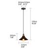 Modern Industrial Retro Black Iron Small Umbrella Chandelier Set E27/E26 Living Room Restaurant Bar loft Entrance Cafe Light