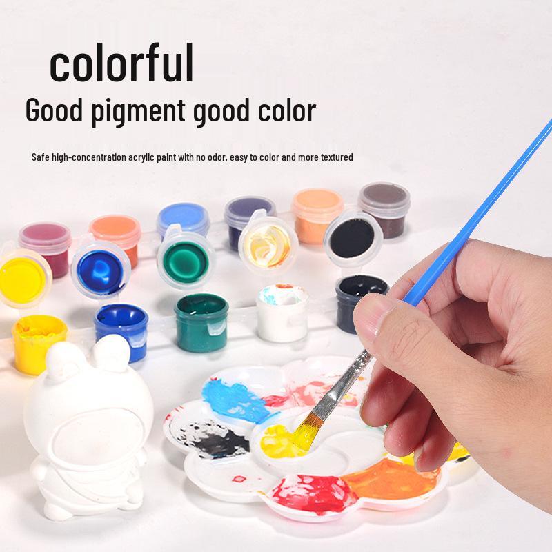 Aroma Gypsum Doll DIY Acrylic Painting Kit with 3ml Palette & Tray
