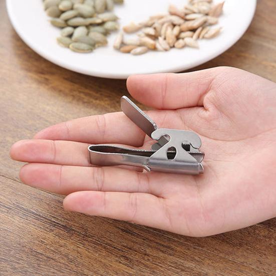 Nutshell Peeler Stainless Steel Pine Nut Sheller Funnel Design Quick Effortless Multifunctional Kitchen Cracker Tool