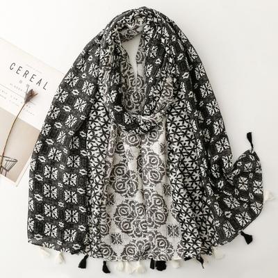 Bohemian Paisleymuster Blumig Quaste Viskose Schals Schal Damen Hohe Qualität Dicke Wickeltuch Strandstola Bufandas Muslimischer Hijab 180*90cm