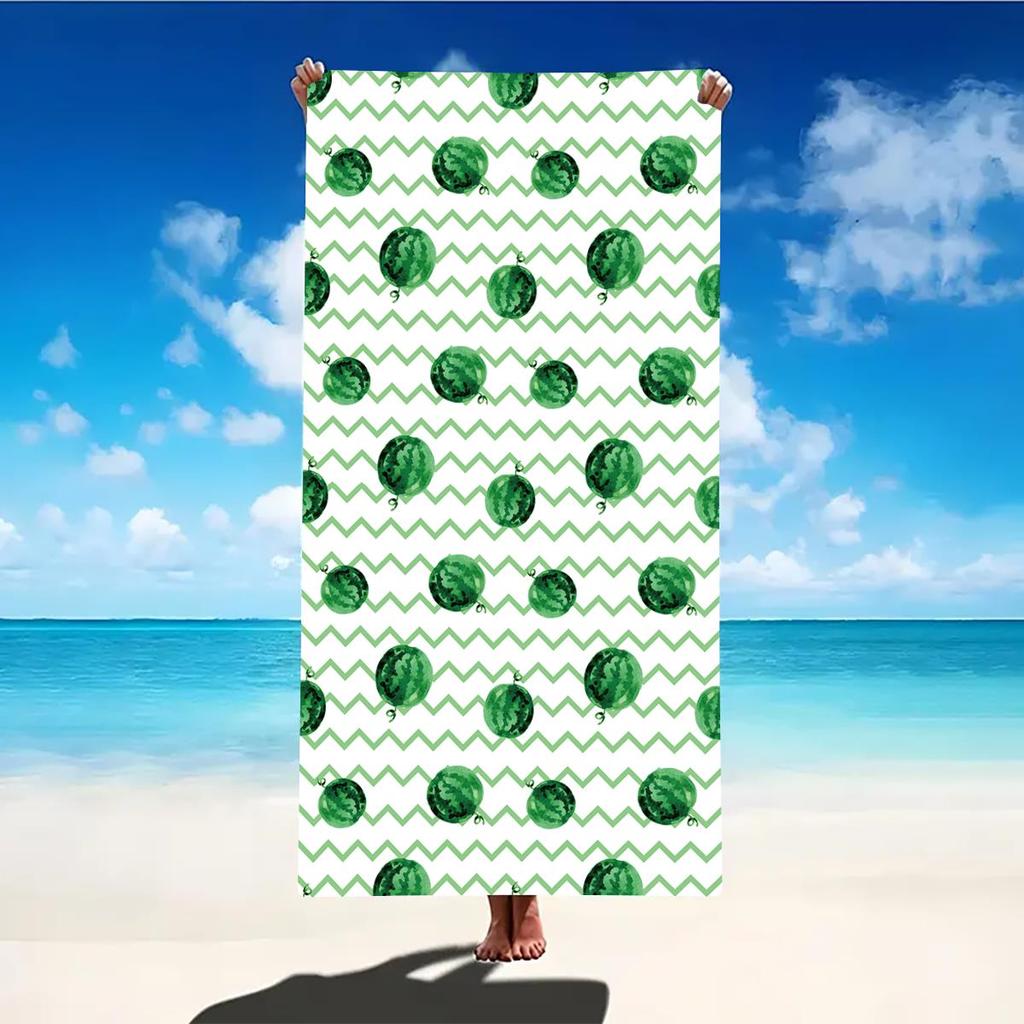 Beach Towel Portable Quick Fast Dry Sand Outdoor Travel Swim Blanket Thin Yoga Floral Print Mat Personalization Stripes Towel