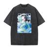 Cartoon The Apothecary Diaries T Shirt Anime Maomao Print Tshirt Women Men Clothing Washed Short Sleeve Oversized Polyester Tee Top