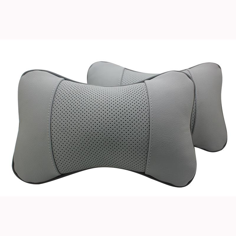 Customizable Leather Car Headrest and Neck Support Bone Pillow