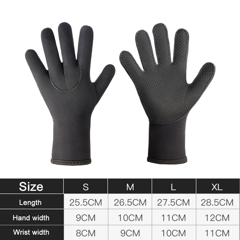 1.5mm Neoprene Gloves Anti Slip Wetsuit Winter Gloves Diving Paddling Spearfishing Snorkeling Keep Warm for Water Sports