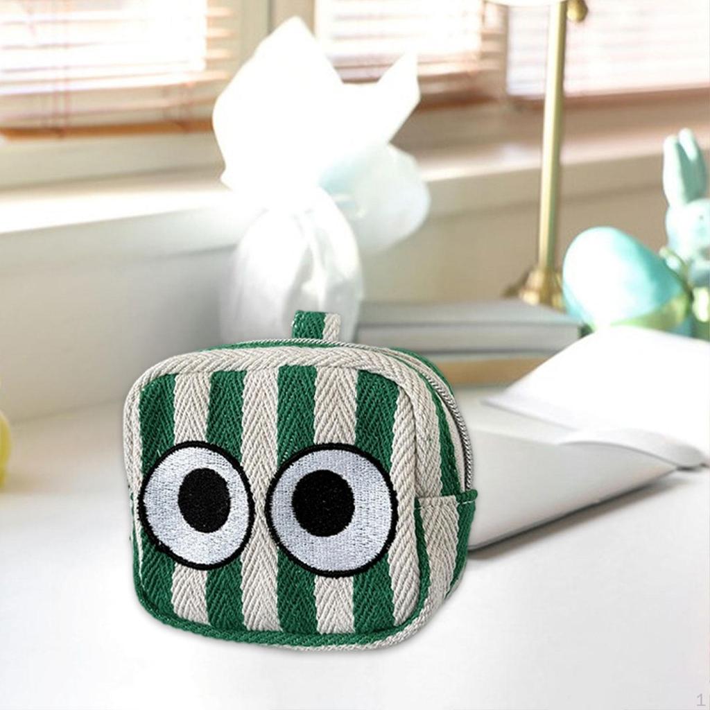 Compact Purse Pouch for Lipstick And Receipts with Zipper, Earphone Case Shopping Camping