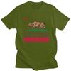 Urban Fashion California State Flag Bear Tshirt Unisex Pure Cotton Tee Shirts I Love CA Short Sleeve Summer Casual Gift Merch