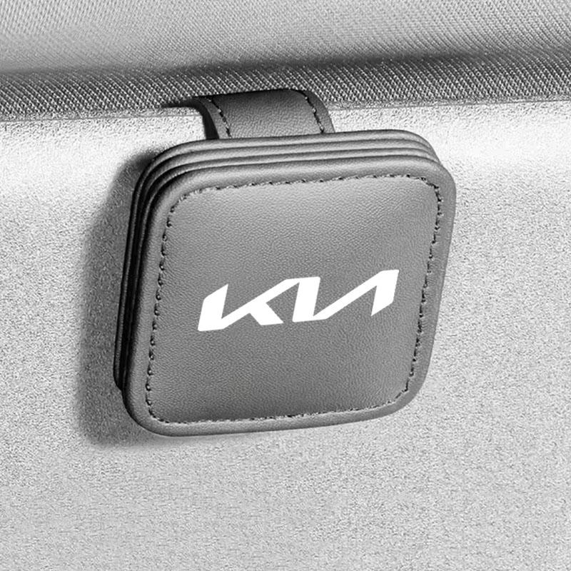 Car Sun Visor Eyeglass Clip Magnetic Multi-Function Storage For KIA KN K3 K5 Sportage Sorento Picanto Ceed RIO 2 3 4 Accessories fxrp50