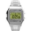 Timex T80 34mm Watch with Silver Bracelet