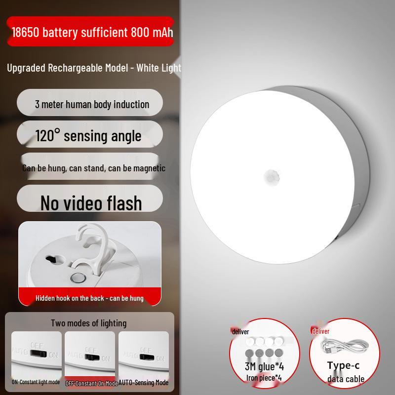Smart Motion Sensor Night Light – Auto Illuminates upon Arrival, Magnetic Charging for Hallways and Entrances