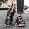 Fashion 2025 New Outdoor Versatile Lace Up Comfortable Sports Casual Leather Shoes Fashionable Men's Breathable Casual Leather Shoes