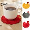 Cozy Home Afternoon Tea Decor Handmade Crochet Hen Coasters for Drinks Cute Cartoon Yarn Cup Mats Heat Decorative Kitchen Accessories Resistant
