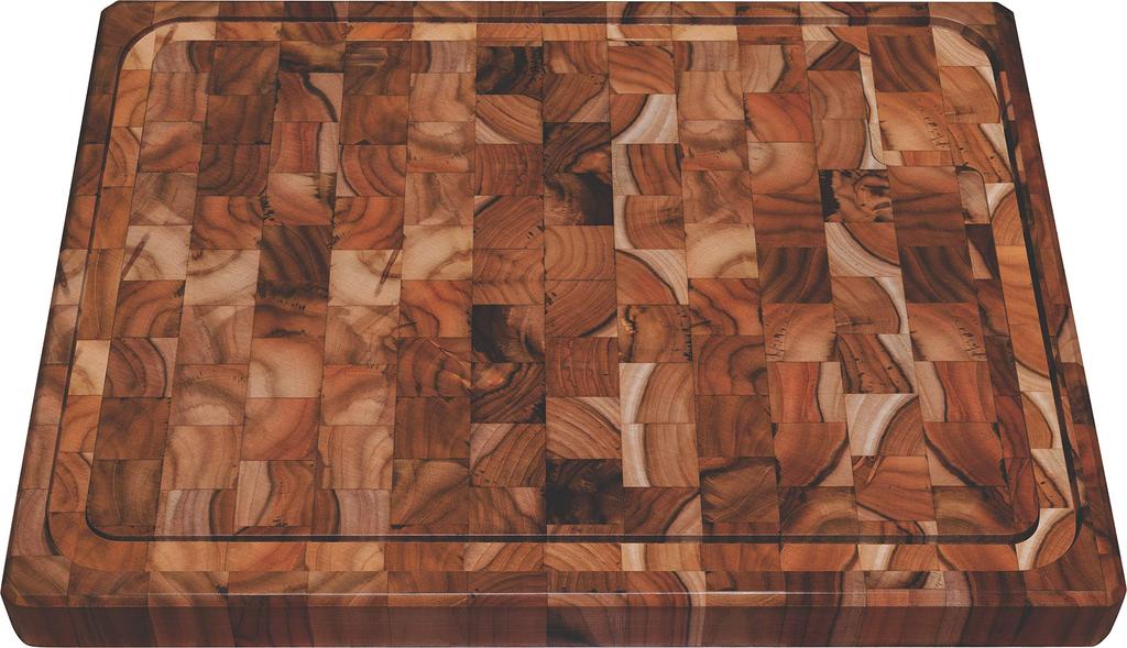 TRAMONTINA Extra Large Wooden End Grain Cutting Board, 50cm X 38cm, CHURRSCO