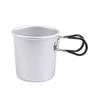 Aluminum Alloy Drink Cup Camping Picnics Coffee Mug Tableware with Folding Handle Travel Cup Cooking Equipment Enduring