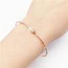Rose Gold Plated Luxury Transfer Bead Bracelet Premium Purple Gold Foreign Style Women'S Shiny Bracelet