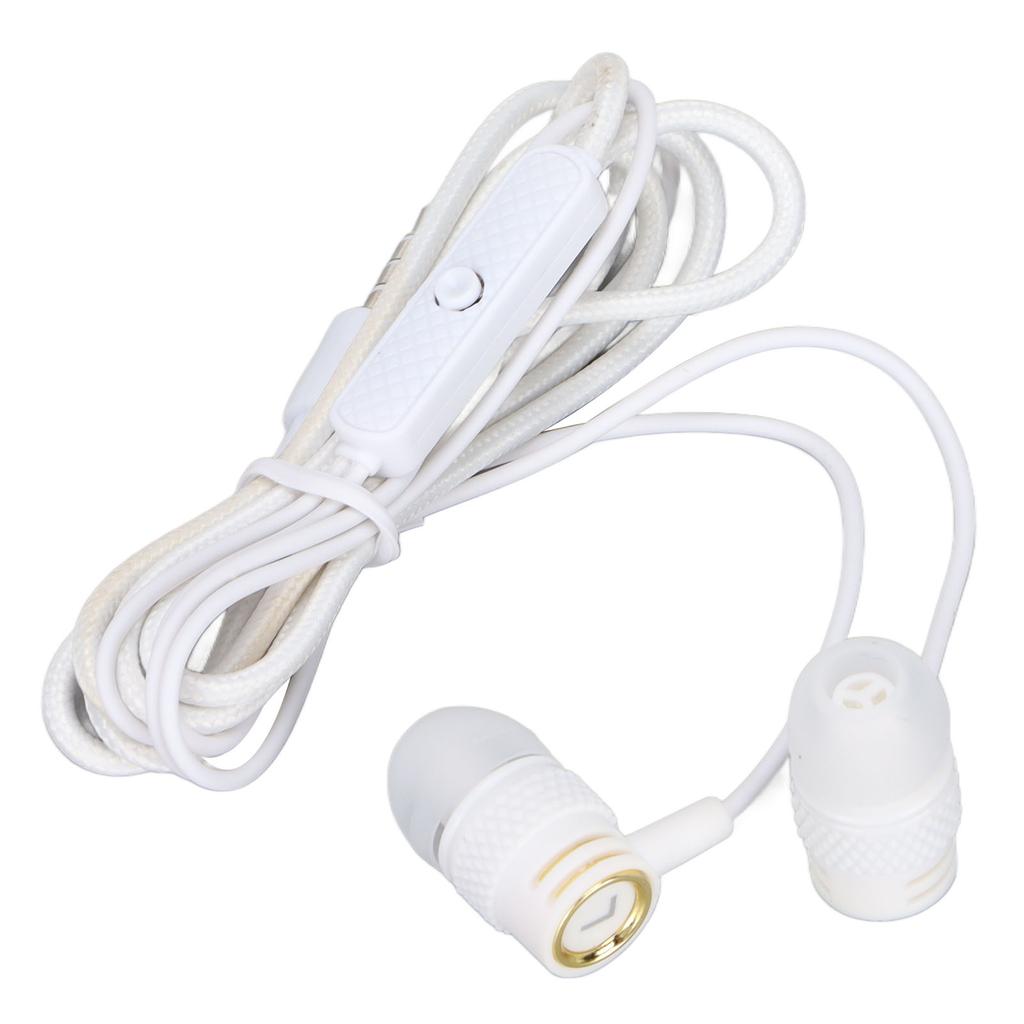 JY‑075 3.5mm Plug Headphones Noise Isolation Wired Earbuds with Mic and Call Controller for Exercise