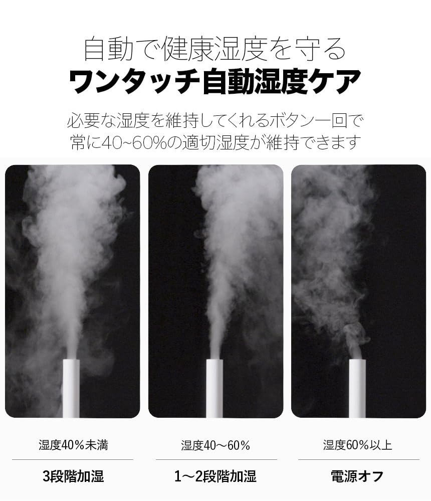 MIRO Humidifier MH7000 Stainless Aquarium Hygienic All Parts Washable Automatic Humidity Control Function Environmentally Friendly Materials Timer