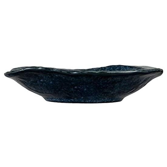 Mino ware Nadekaku serving plate Kamihen