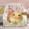 Pokémon Anime Flannel Blanket - Soft Warm Perfect for Sofa, Bedding Camping Travel Office Home Decor -QJY
