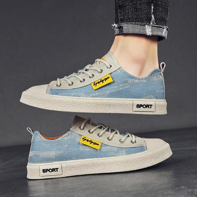 Fashionable, Versatile, Casual, Sports, Couple Style, Thick Soled, Height Increasing, Summer Denim Fabric Shoes, Canvas Shoes
