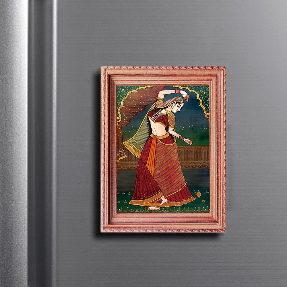 3D Wooden Magnetic Tiles: Home Decor Photo Frame & Retro Fridge Magnet