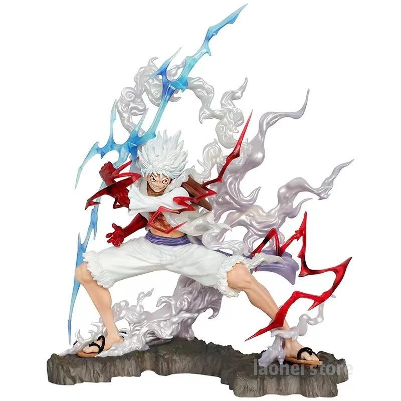 25Cm One Piece Raiden Five Gear Nica Lightning Luffy Action Figure Model Statue Doll Toy Collection Decoration Model Toy Gift