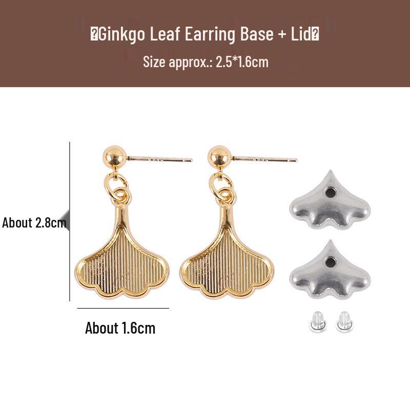 DIY Handmade Brocade Dangle Earrings Kit with 925 Silver Needles - New Chinese Style Gift Set