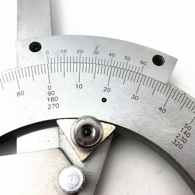 0-320° Angles Measuring Rulers Precisions Angles Finder Vernier Bevel Protractor Measurement Instrument for Construction